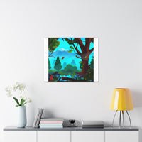 Adelaide de Sully Abstract Landscape Canvas Art - Digital Nature Decor