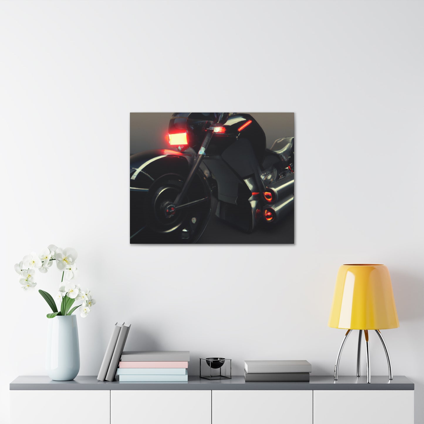 Adonis Brightdriven  Ultra HD Motorbike Canvas - Futuristic Digital Art