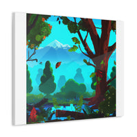 Adelaide de Sully Abstract Landscape Canvas Art - Digital Nature Decor