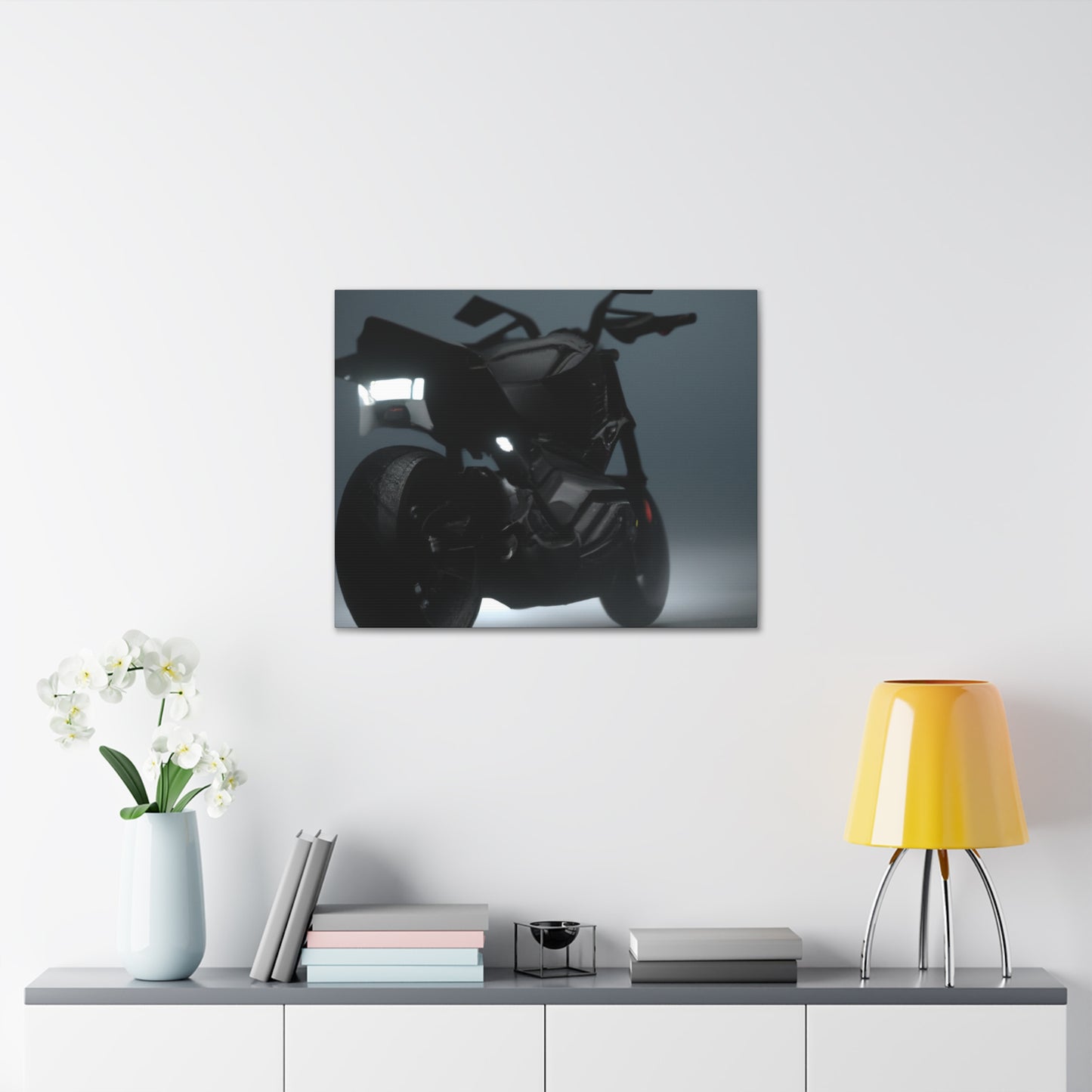 Adena Trekin Ultra-HD Motorcycle Abstract Canvas - Vivid Living Space Art