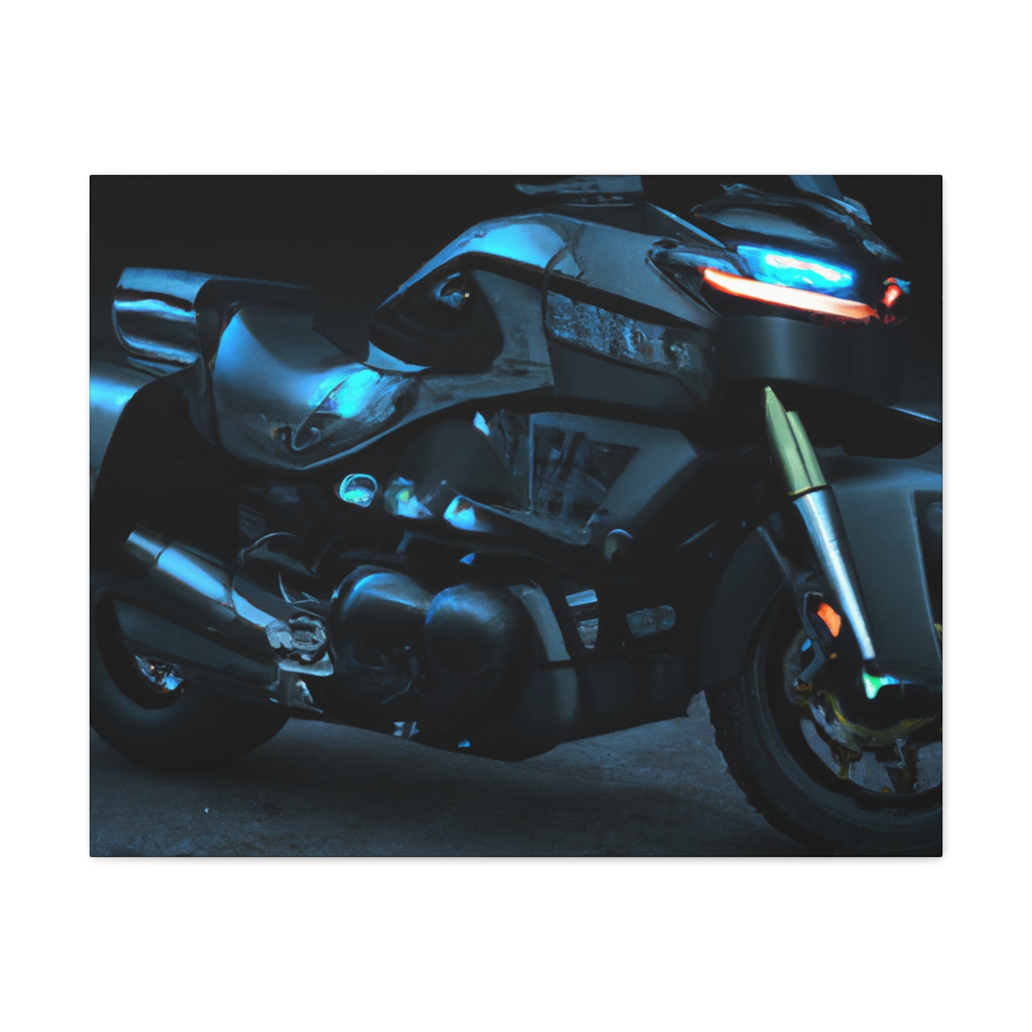 Adira Dynosek Ultra HD Motorcycle Canvas - Futuristic Moto Art for Enthusiasts