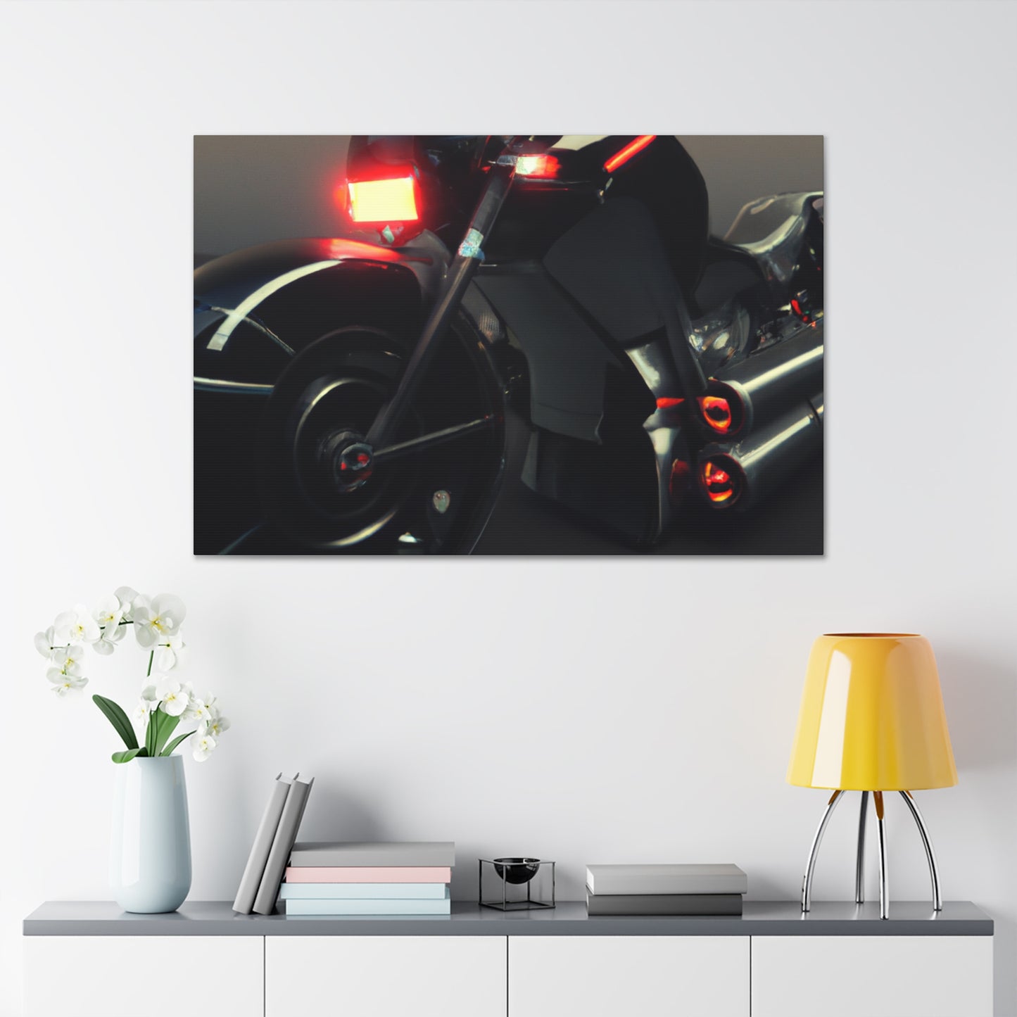 Adonis Brightdriven  Ultra HD Motorbike Canvas - Futuristic Digital Art