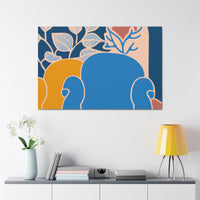 Adrienne Van Dyck Sage & Blue Abstract Canvas - Eco-Friendly Modern Art