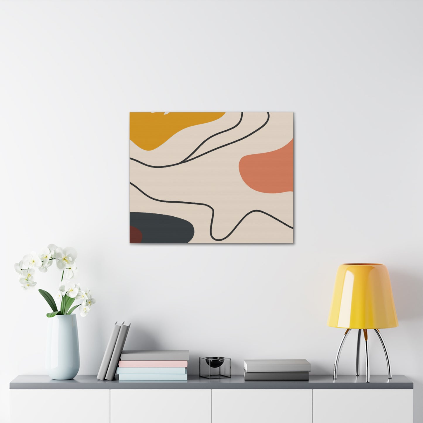 Abigail Binder Modern Abstract Canvas Art - Vibrant Living Room Wall Decor