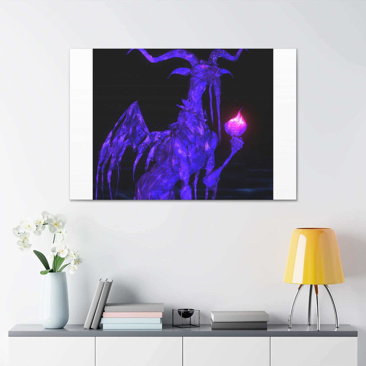 Aegina, the Celestial Phoenix - Mythical Creatures Digital Art Canvas